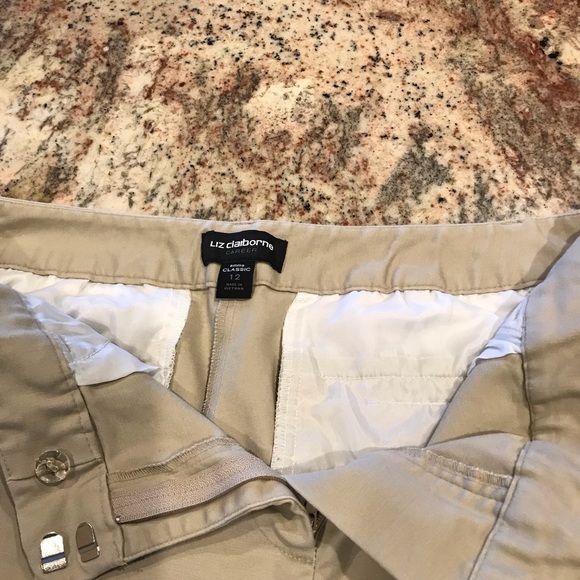 Liz Claiborne career khaki pants - Picture 2 of 2